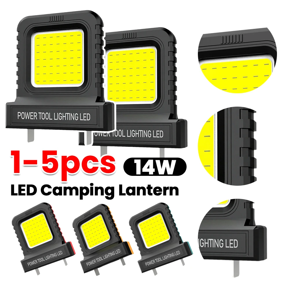 14W Long-Lasting Strong Light with 2 Modes Lighting Super Bright Spotlight for Garage Car Repair Camping Fishing
