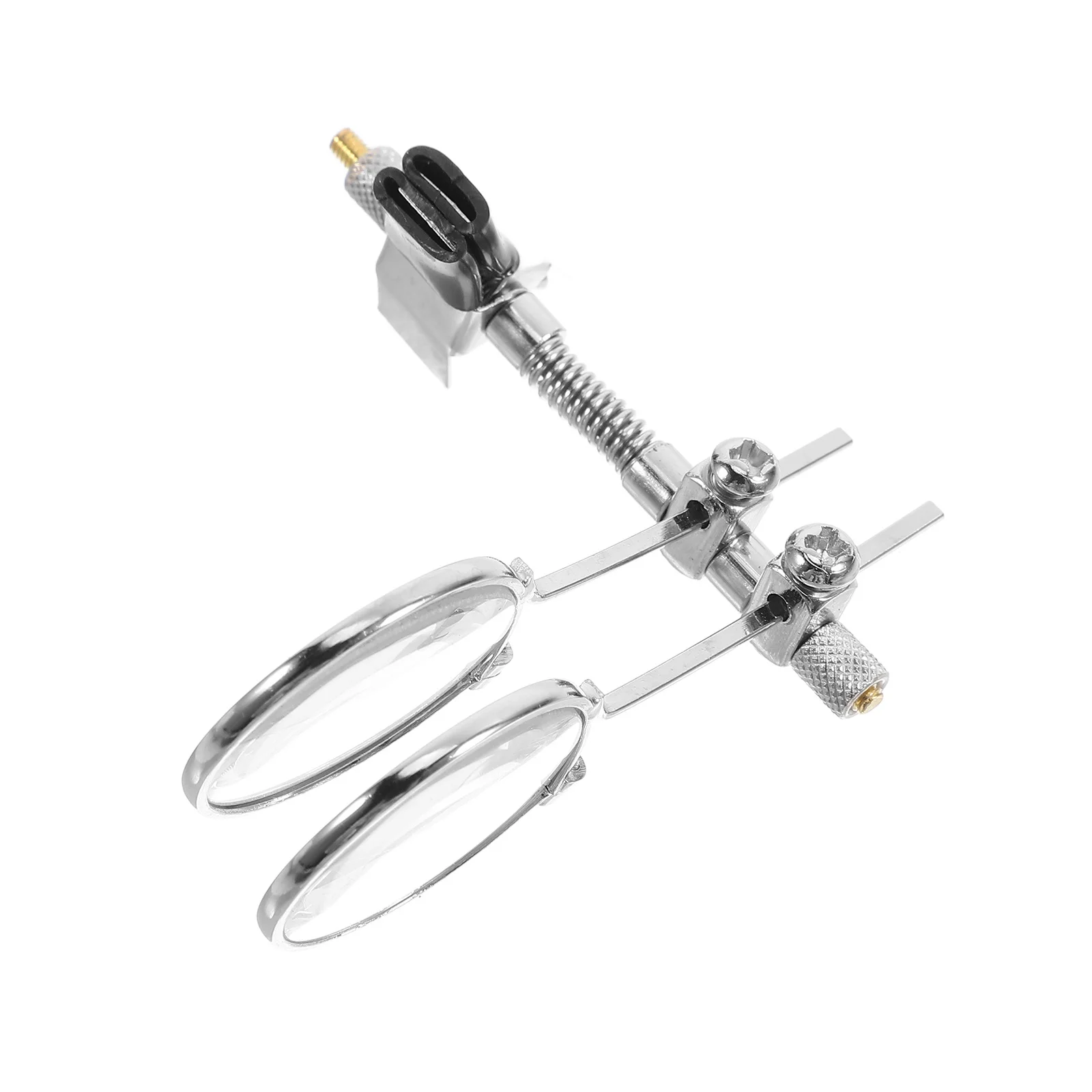 

Dual Lens 25mm Eyeglass Magnifier Clip-on 5x Jewelry Loupe Watch Repair Tool Precision Crafting Glass Jewelry Magnifier