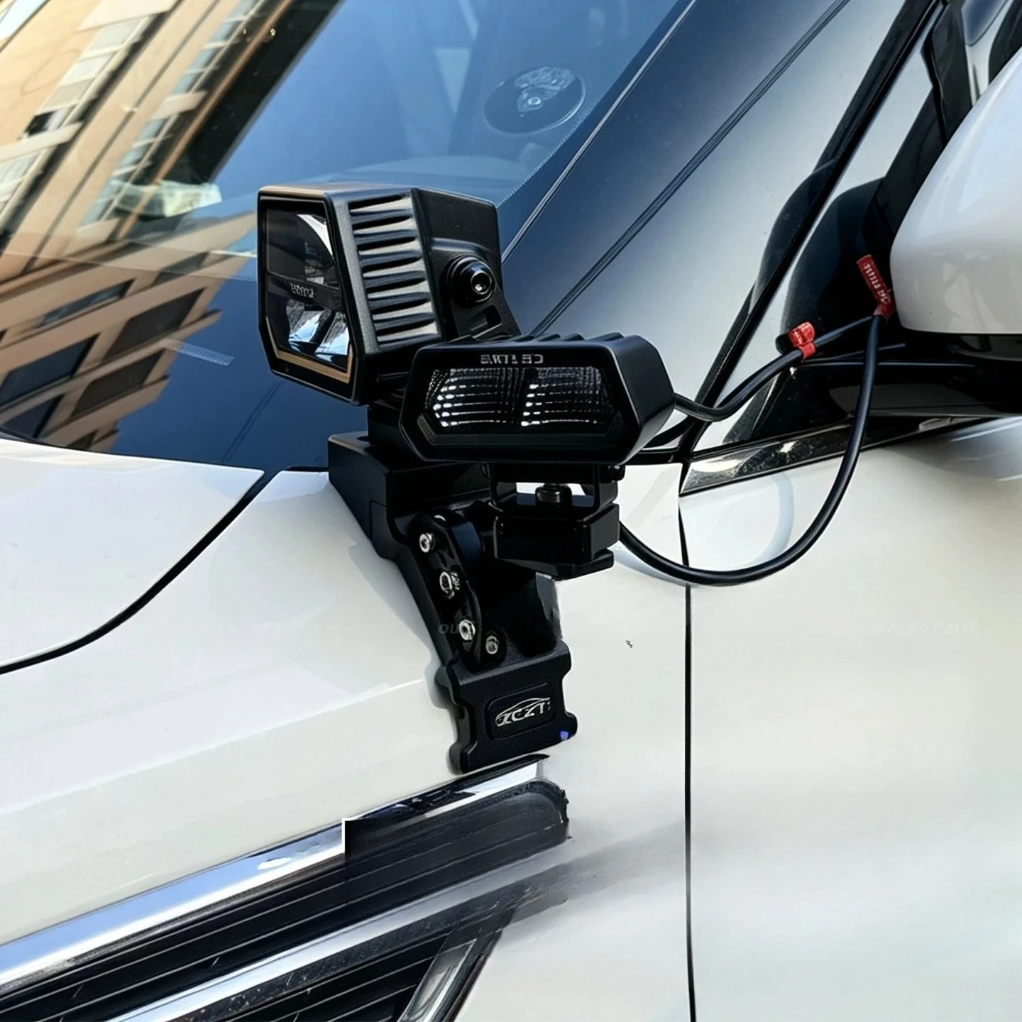 Engine Hood A-Pillar Spotlight BracketLed Dual Light Extension Mount For Nissan Patrol Y62 Modification Accessories