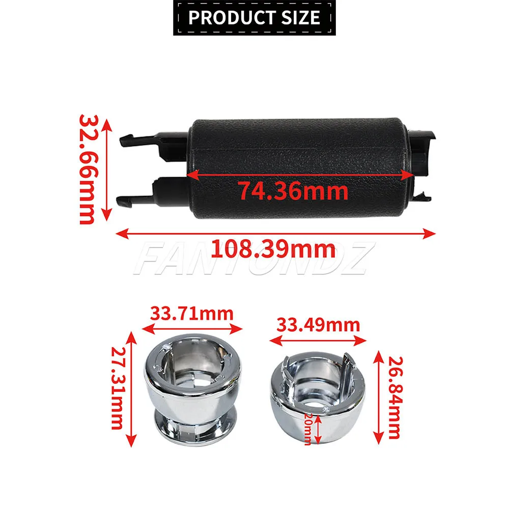34406774436 Handbrake Handle Grip Black Chrome For MINI R50 R52 R53 R55 R56 R57 R58 R59