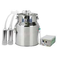 5l 14l Automatic Portable Electric Goat Milking Machines on Dairy Cows Goat Sheep Milk Stainless Steel Pulse Milking Machine