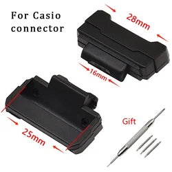 For Casio 16mm Silicone TPU Plastic Watch Band Adapters DW-5600 DW-6900 GA-100 GDF-100 GLS-5600 GW-M5610 Connector