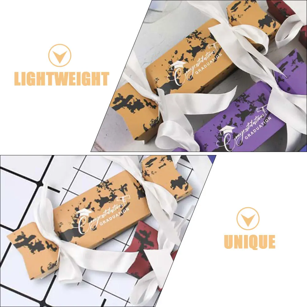 

50Pcs Graduation Candy Boxes Multi-Function Paper Boxes for Graduation Party Favor Gift Candy Holders Multi-Function Paper Box