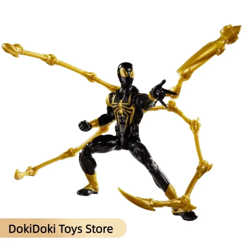 marvel-legends-series-iron-spider-aaron-davis-6-inch-black-gold-movable-action-figure-collectible-model-toy-gift-for-collector