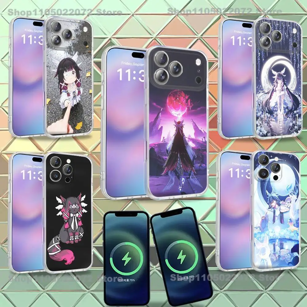 

G-Genshin I-Impact C-Columbina Phone Case For iPhone 16,14,11,17,13,15,12,Air,Plus,Pro,Max,E,Mini Frosted for Magnetic Wireless