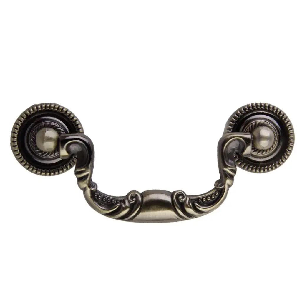 キッチンキャビネットハードウェア引き出しハンドルプル、真鍮3.78インチ(96mm)穴中心