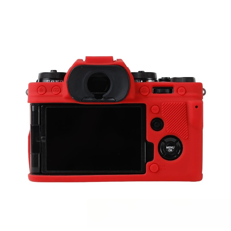 Silicone protective cover ,For Fujifilm XT4/XT-4 soft rubber Silicone Case X-T4 Camera Bag Accessories  + free tempered film
