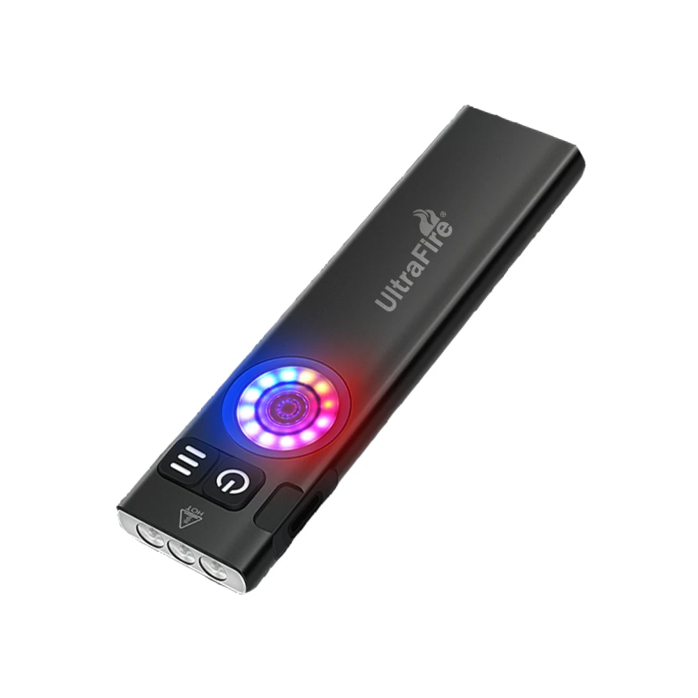 

UltraFire U8 Keychain Flashlight USB C Rechargeable 600LM Flat EDC Flashlights Pocket Mini Torch Portable Work Light with Magnet