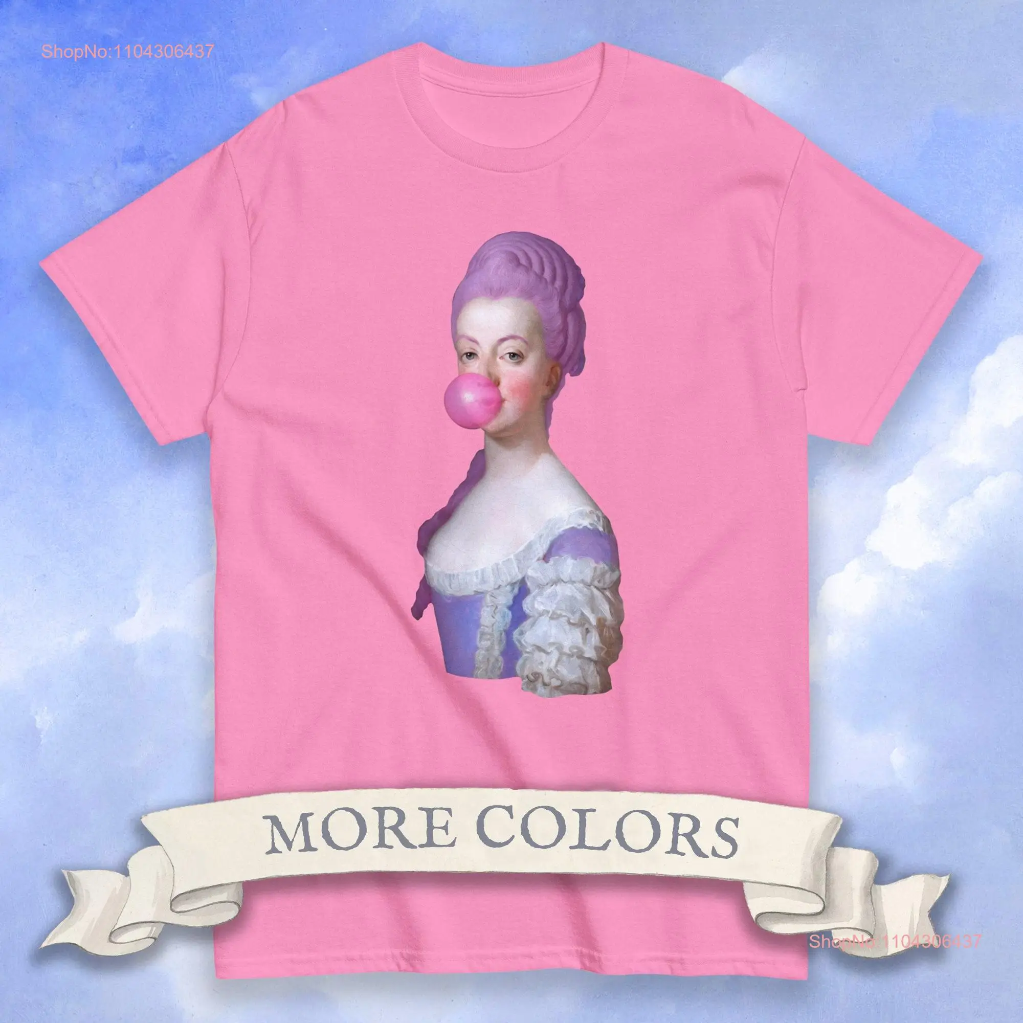 T Shirtnage Marie Antoinette shirt Rococo aesthetic long or short sleeves