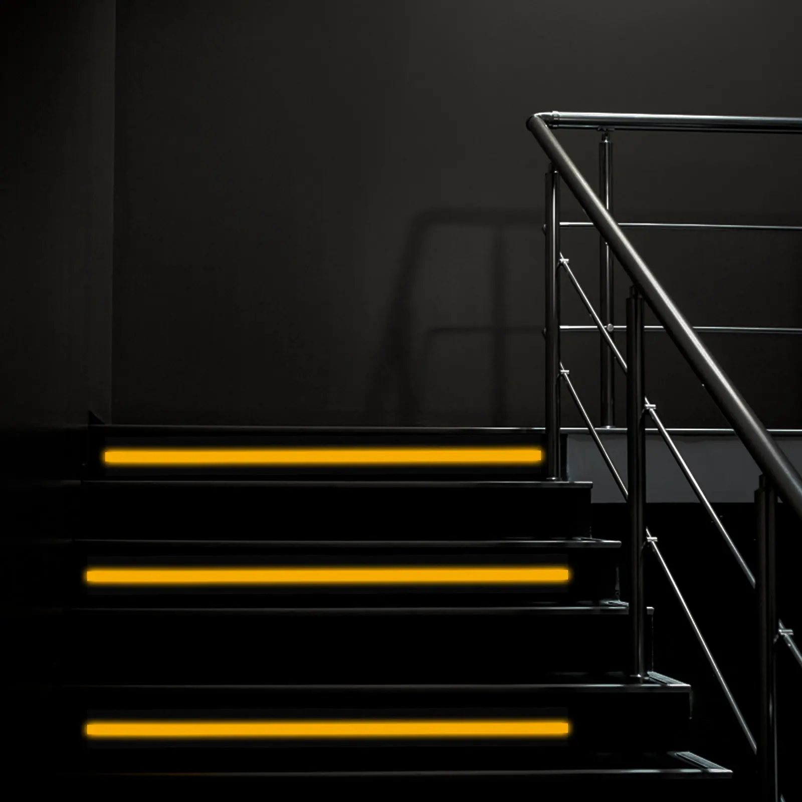 Ground Warning Tape Practical Safety Caution Reflective Night Fluorescent Stairs