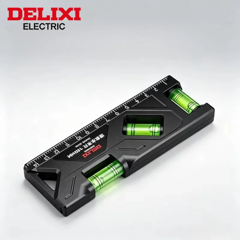 DELIXI Level Strong Magnetic Mini Level Small High Precision Portable Water Dipstick Balance Measure Construction Bubble Level