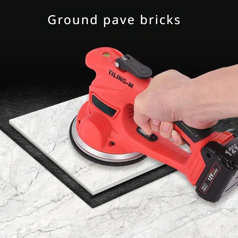 6th Gear Speed Regulation 12V/21V Aluminum Alloy Vibrating Disc Ceramic Tile Laying Machine