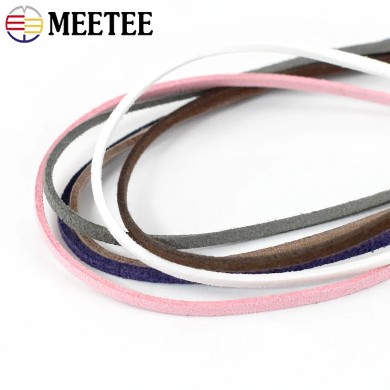 10/20/30 متر 2.8 مللي متر قلادة اللون الجلود الحبال للخياطة سوار المنسوجة الحبل الشعر ديكور حبل المواد DIY بها بنفسك الخياطة اكسسوارات