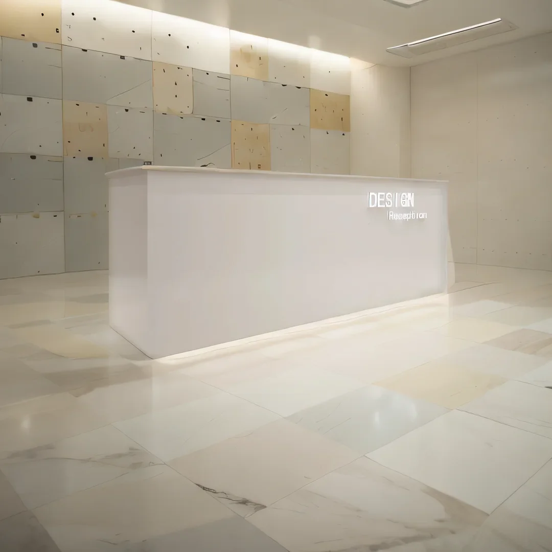 

Minimalist Furniture Spa Reception Desk Curved Counter Box Store Restaurant Executive Office Acrylic Escritorio Church Cheap