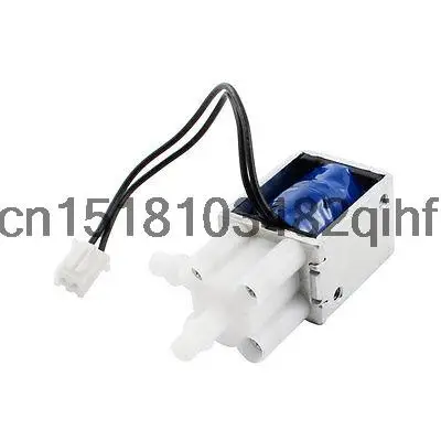 DC 6V 3mm 40g 2-Ports Open Frame Solenoid Electromagnet Gas Valve
