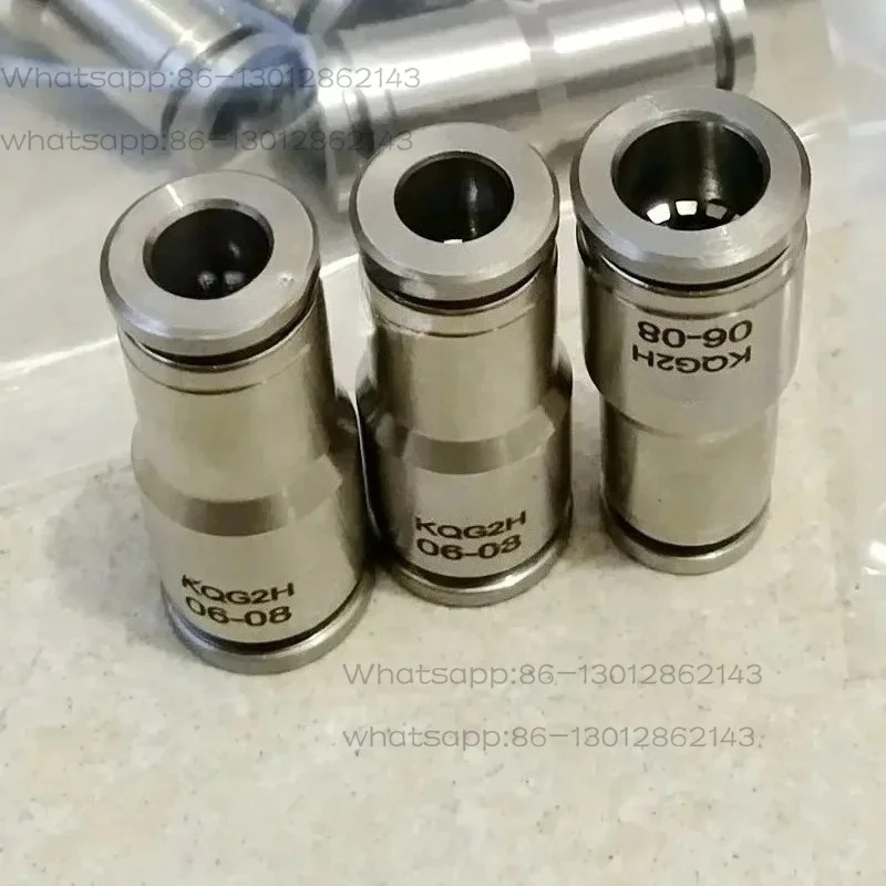 10pcs  stainless steel straight through variable diameter joint KQG2H08-00 KQG2H10-12 KQG2H06/04-00 12