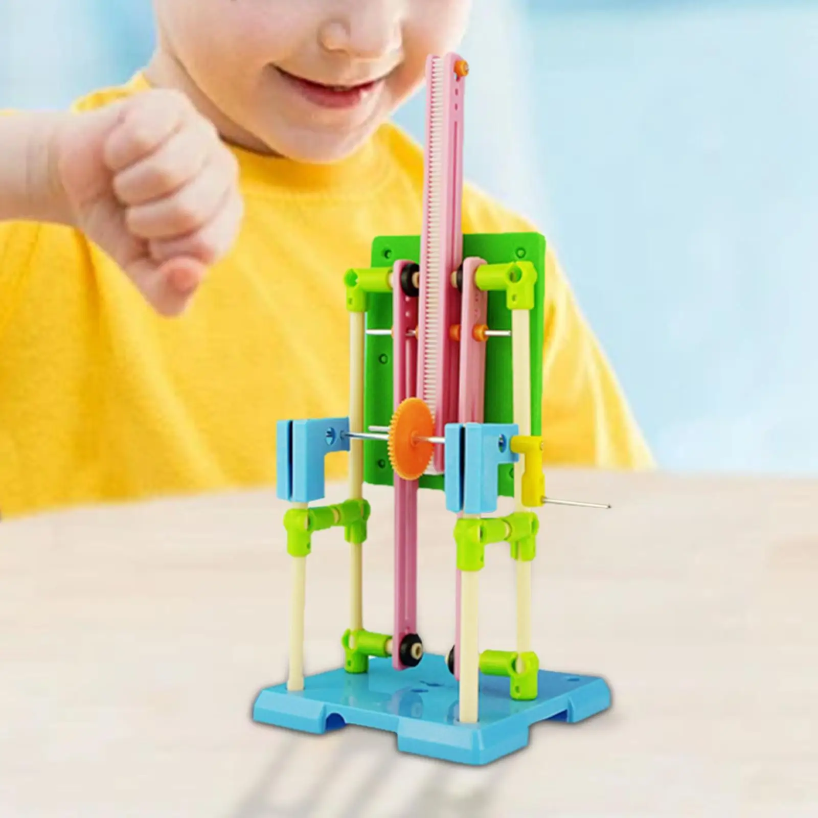 Hand-cranked Sluice Model Kit Stem Educational Set Creative Easy to Use Teaching Aids Science Experiment Toy for Home Age 6+