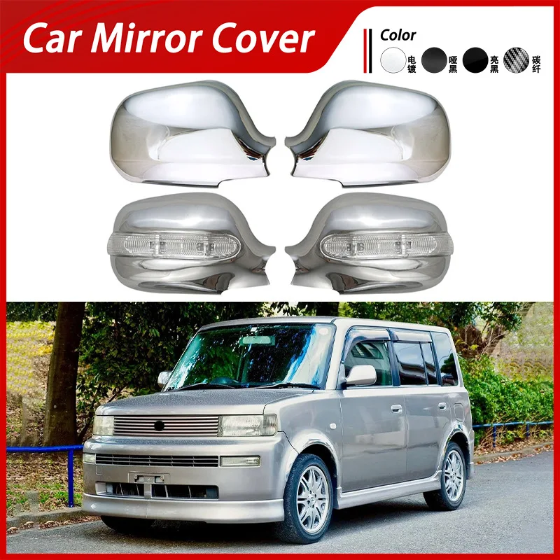 

Suitable for 2000-2005 Toyota BZ NCP30 Rearview Mirror Cover Reverse Mirror Shell Carbon Fiber Texture Reflective Cover