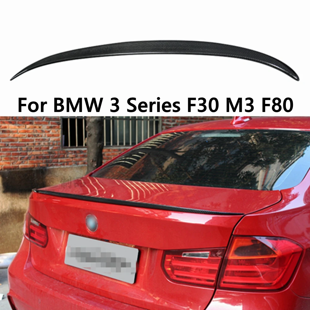 

For BMW 3 Series F30 F35&M3 F80 Sedan M3 Style Carbon fiber Rear Spoiler Trunk wing 2011-2019 FRP Forged carbon