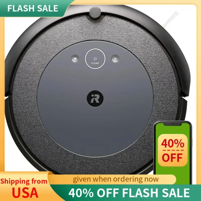 

QWiRobot Roomba i4 EVO Wi-Fi Connected Robot Vacuum – Clean by Room with Smart Mapping Compatible with Alexa,Ideal for Pet Hair,