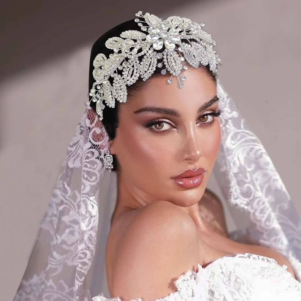 DZ279 Shining Rhinestone Bridal Headband Party Hairwear Bride Hair Accessories Fashion Wedding Hair Band Party Headwear