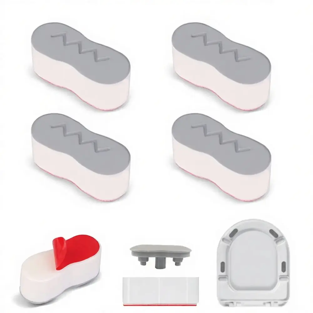 Durable ABS Toilet Seat Buffer Accessory Noise Reduction Cushion For For LSCOLO Bathroom Replacement Parts Universal Fit