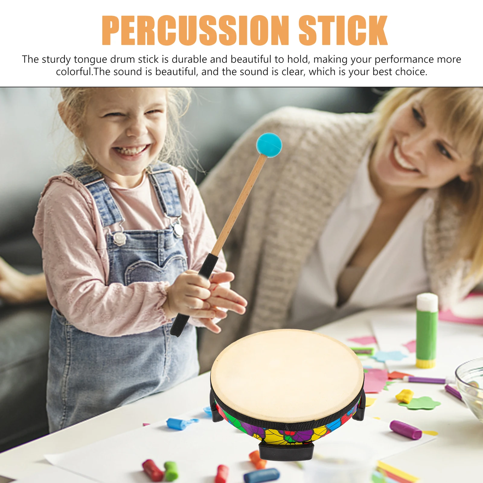 

2 Pairs Light Marimba Mallet Student Use Instruments Music Drumsticks Wood Mallets Percussion