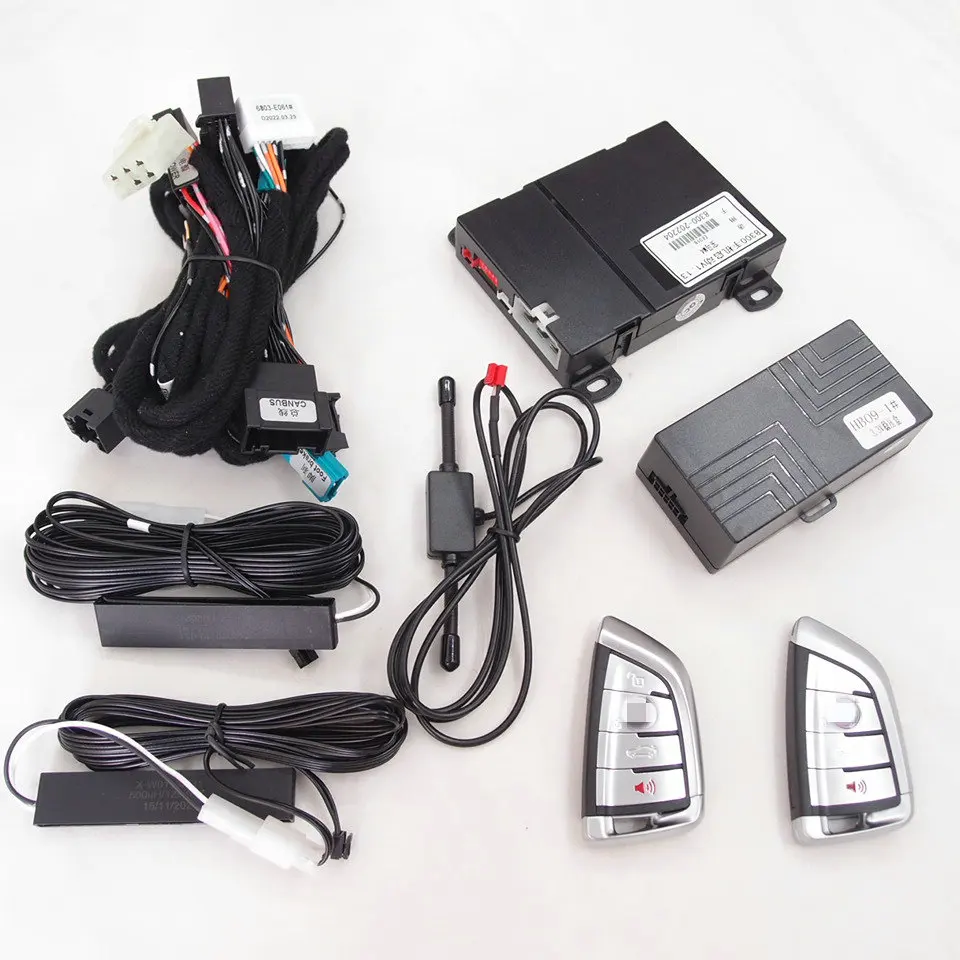 لسيارات BMW all E,F,G هيكل E71,E72,F15,F30,G20,G30 إضافة تشغيل عن بعد دخول بدون مفتاح ، توصيل وتشغيل CANBUS ، التحكم في تطبيق شبكي 4G