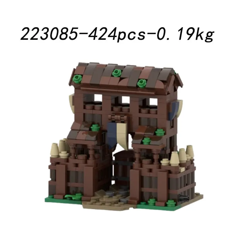 Spot MOC-228789 480 pz 223146 castello medievale piccole particelle assemblaggio blocchi di costruzione giocattolo educativo modello regalo set ornamenti