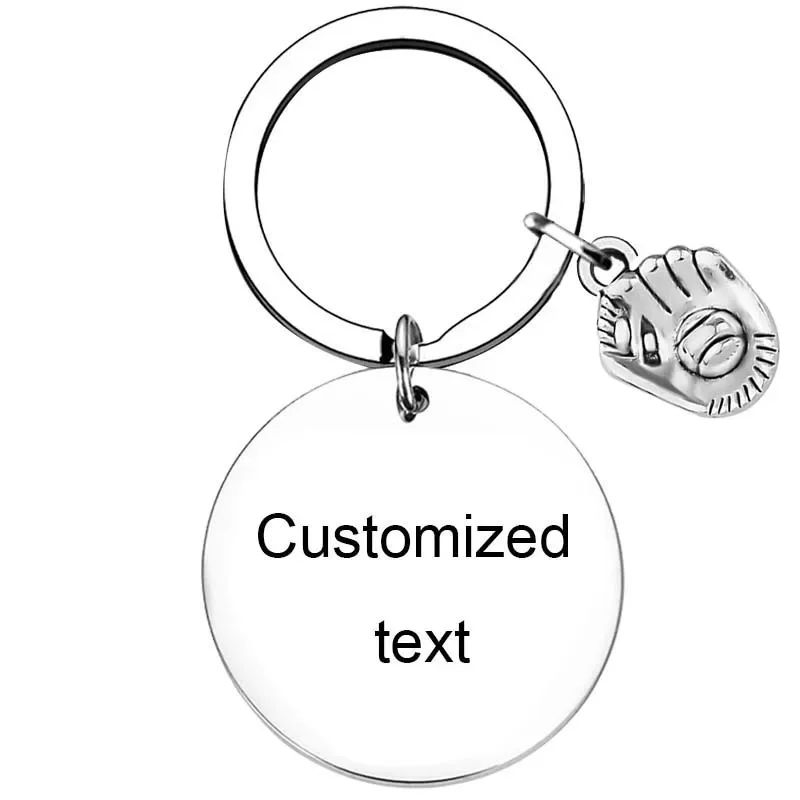 Personalized Custom Keychain Softball Keychain for Girls Softball Accessories Inspirational Jewelry Softballs Stuff for Teens