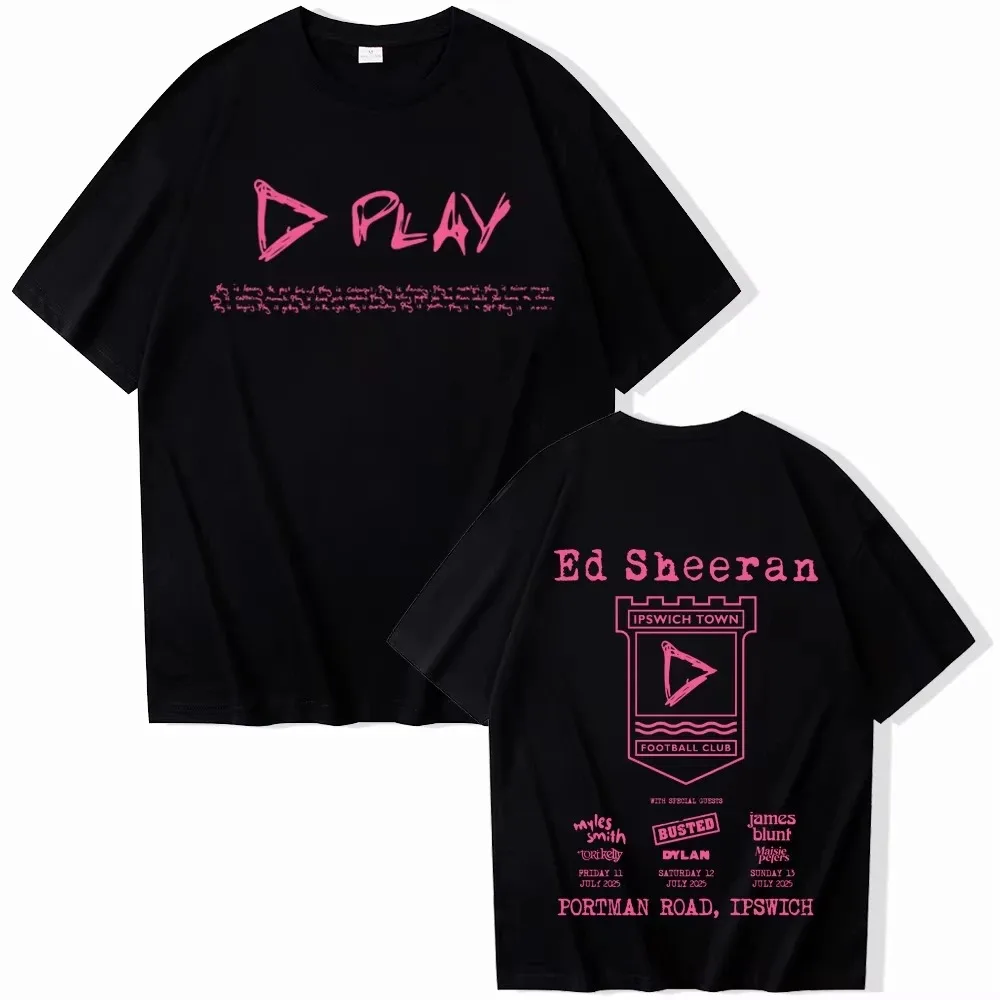 

Ed Sheeran Mathematics 2025 Tour Summer Cotton T-Shirts Woman Harajuku O-Neck Short Men Women Clothing Streetwear high quality