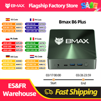BMAX B6 Plus Mini PC Intel I3-1000NG4 Windows 11 PC 12GB DDR4 RAM 512GB NVMe SSD WIFI 5 USB 3.0 USB * 3 HDMI * 2 Bluetooth4.2