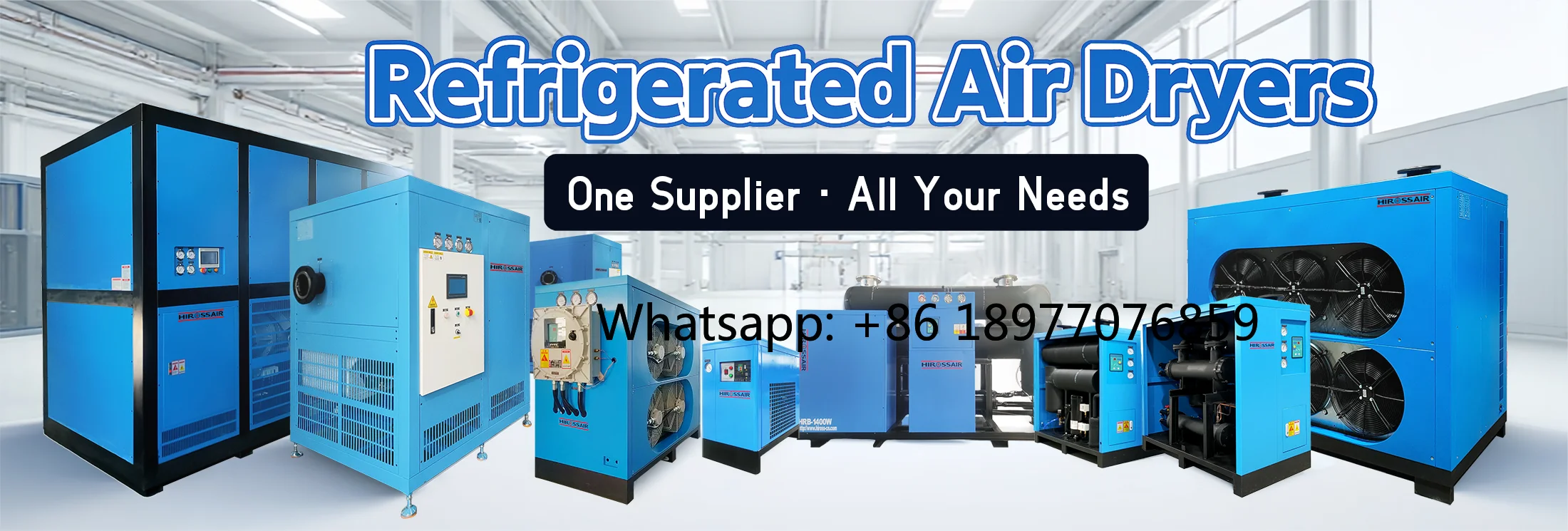 2026 Compressed Refrigerated Air Dryer For Air Compressor Machine 15Nm3/min 8kg 10kg Air-cooled Refrigerated Air Dryer