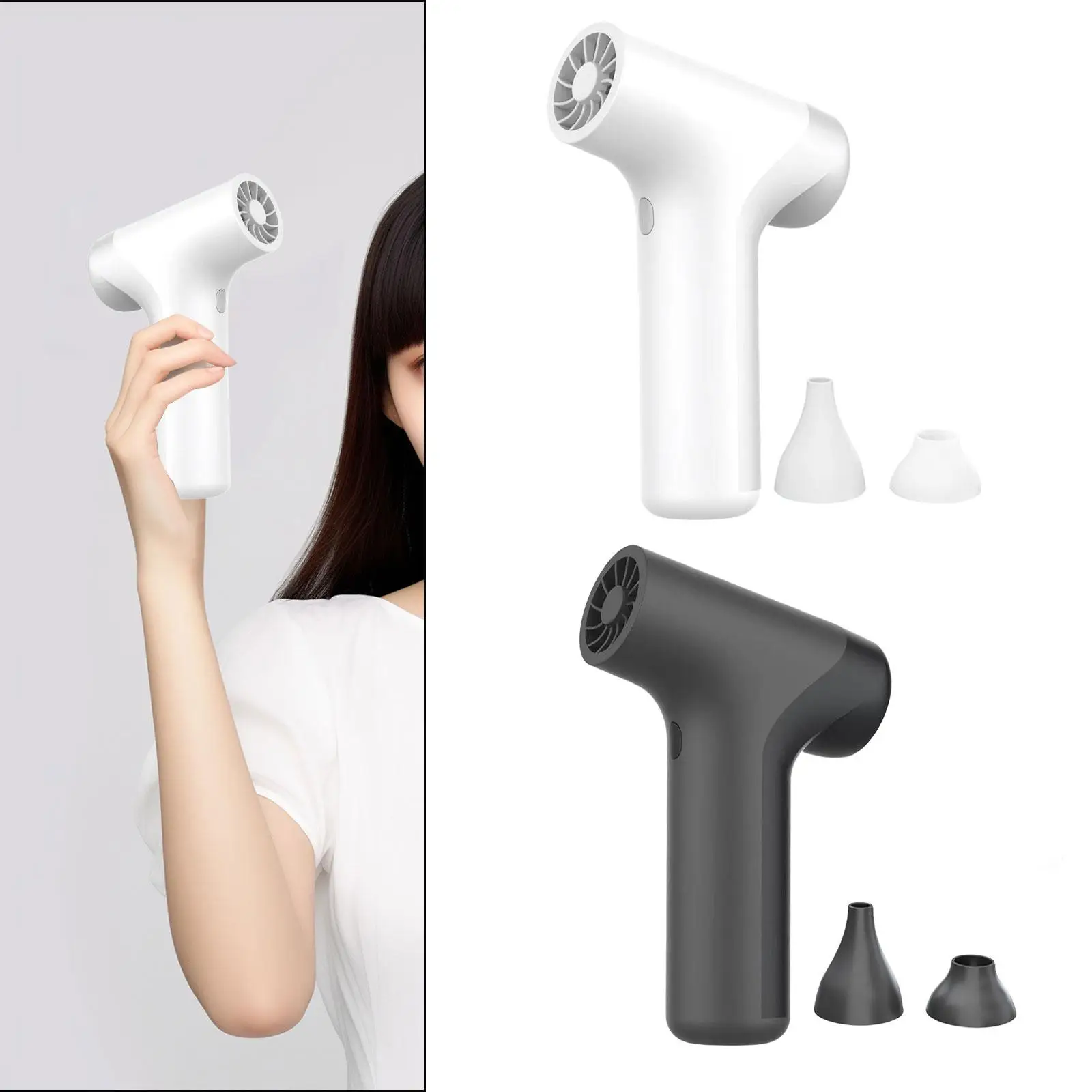 مجفف شعر محمول، مجفف شعر سريع الجفاف، مدمج، 5 سرعات، لاسلكي قوي