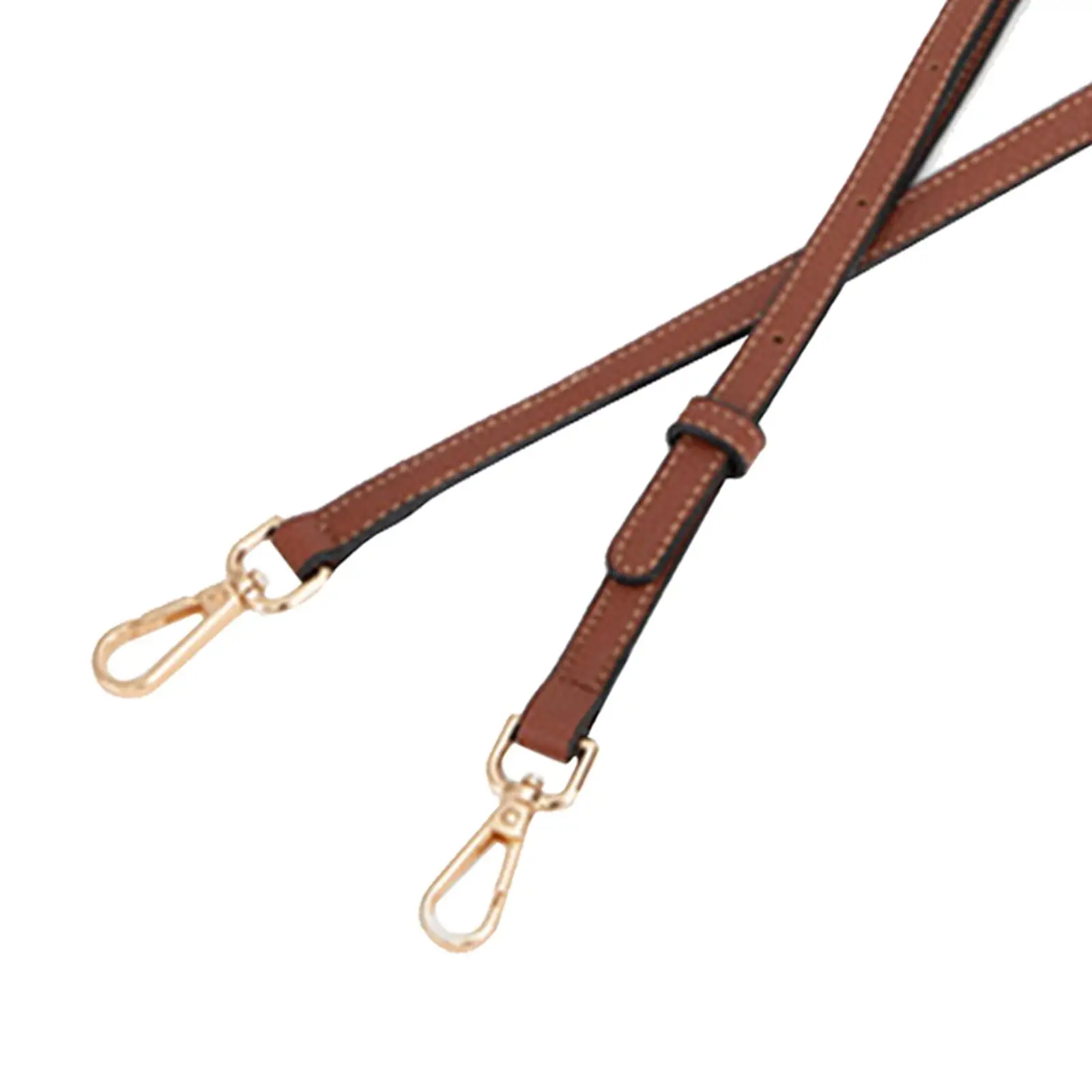 Waterproof PU Leather Purse Strap with Metal Lobster Claws for Crossbody Bags Shoulder Handbags Replacement Accessories