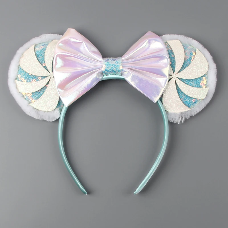 2026 Damen-Mausohren-Haarband Weihnachten Schneeflocken-Festival Pailletten-Schleife Haarband für Frauen und Mädchen Party-Haaraccessoires Geschenke – Detail 10