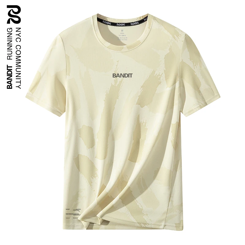 

Быстросохнущая дышащая футболка с коротким рукавом для мужчин, для фитнеса, бега, марафона, спортивная одежда, удобная футболка с круглым вырезом, модель M