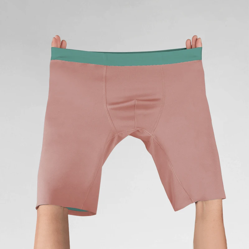 ملابس داخلية رياضية للرجال لتطويل الساق وكسب الوزن، شورتات بوكسر مضادة للبكتيريا، شورت رجالي مضاد للغضب بأربعة زوايا