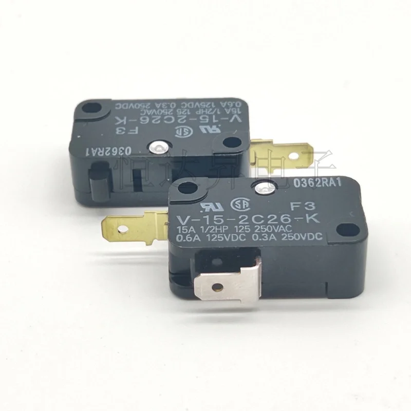 مفتاح ميكرو كبير V-15-2C26-K F3 بطول 2 قدم من النوع المغلق عادة