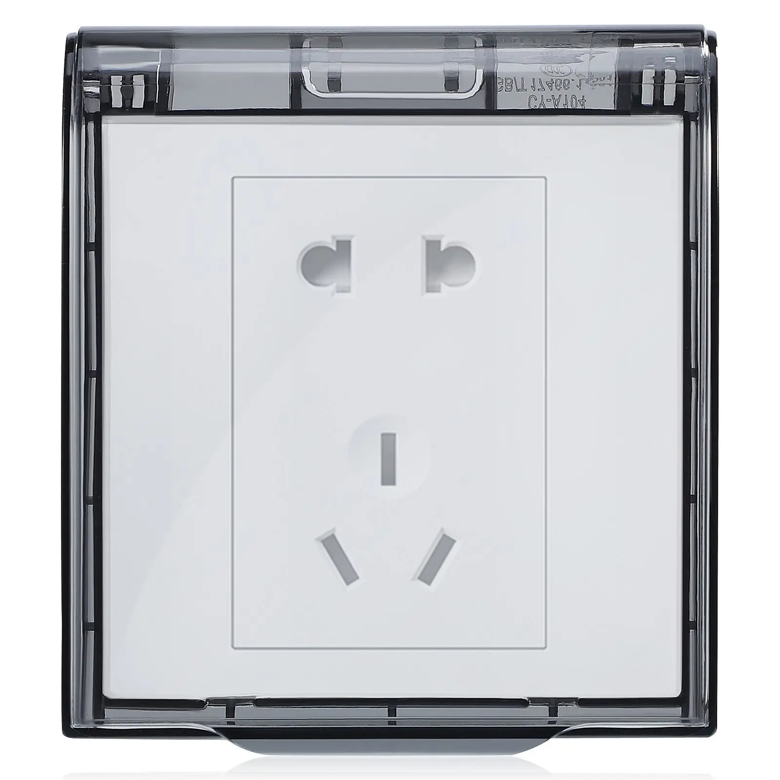 

Waterproof Cover for 86 Type Switch Socket Outlet Translucent Black Material Universal Electric Protection Home Use Easy