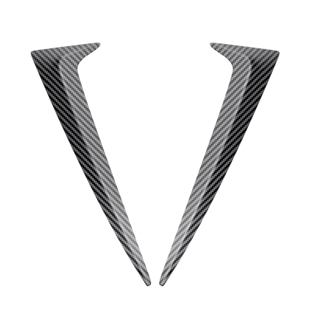 Decorative Abs Pattern Rear Triangular Frame C Pillar Rear Window Patch for 2021 Toyota Sienna Carbon Fiber Pattern