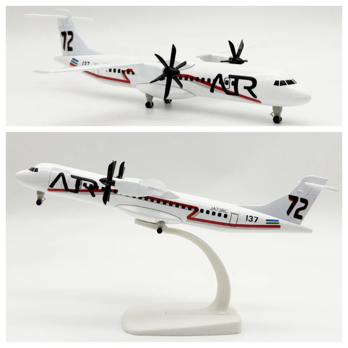 20cm Alloy Aircraft Model Japan ATR Miniature Plane Diecast Airplane With Landing Gear Propellers Aviation Gifts Collection