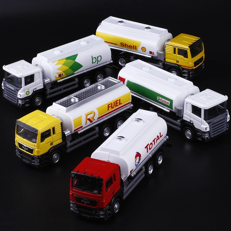 MAN SCANIA Oil Tank Truck TOTAL Shell bp FUEL Castrol RMZ City 1:64 Alloy Car Model Diecast & Toy Vehicles Birthday Gifts view 6