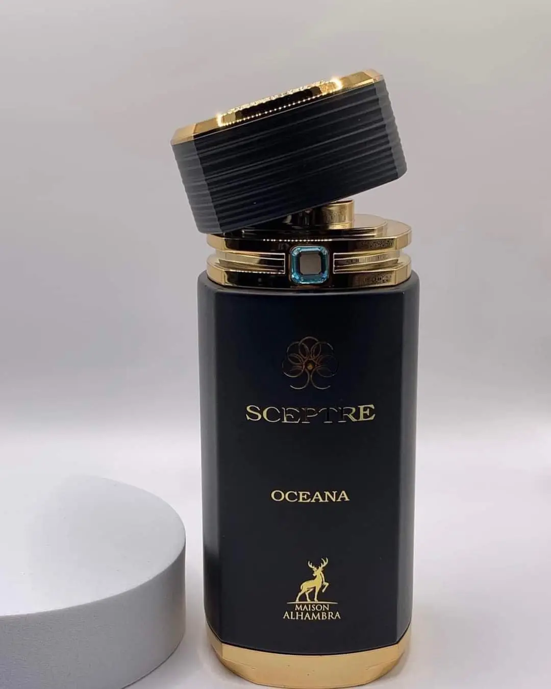 Original Maison Alhambra Sceptre Oceana Eau De Parfum 100ml Aquatic Citrus Woody Musk Perfume Luxury Gemstone Black Gold Bottle Unisex Gift Set - view 3