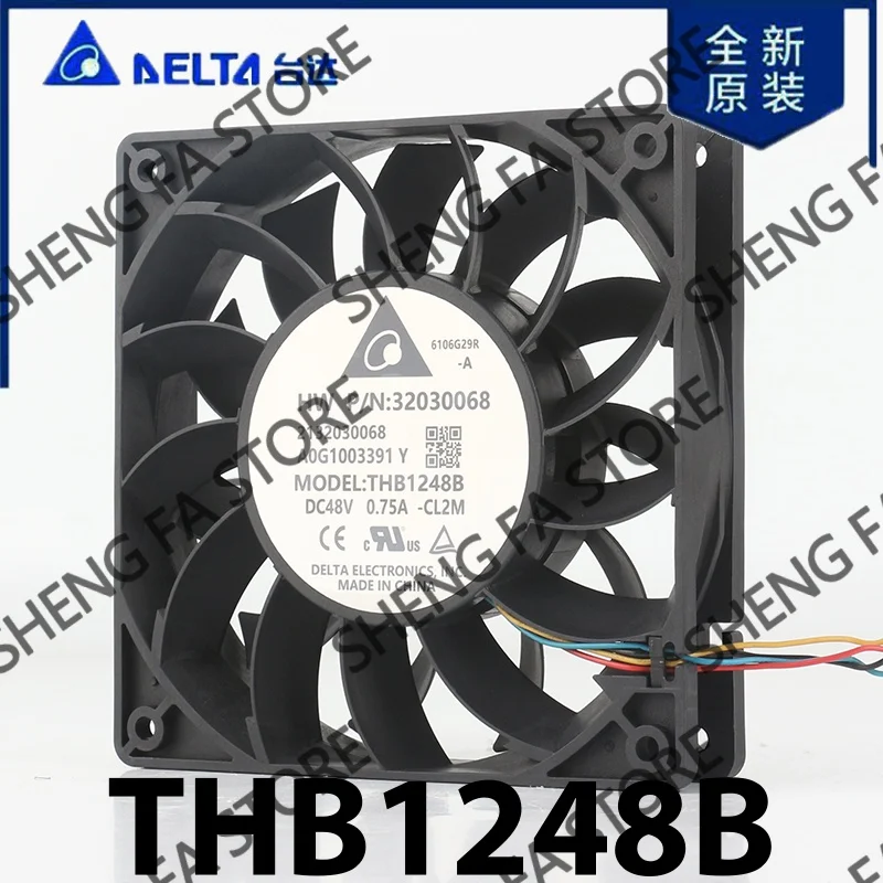 PWM Temperature control Brute Force axial flow AC EC 12025 120x120x25MM 12CM Delta 5V 12V 24V DC 48V 0.75A THB1248B cooling fan
