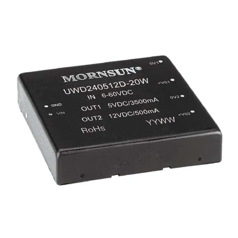 UWD24051D-20W modulo DC/DC di alta qualità ingresso 6-60VDC uscita 5V/3.5A 12 v0.5a