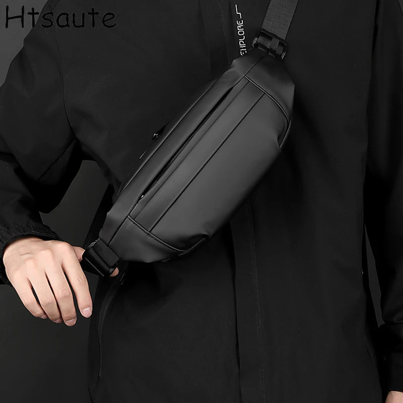 

Мужские стильные сумки через плечо. Компактная поясная сумка с несколькими отделениями (подходит для телефона, кошелька и ключей). Нагрудная сумка.