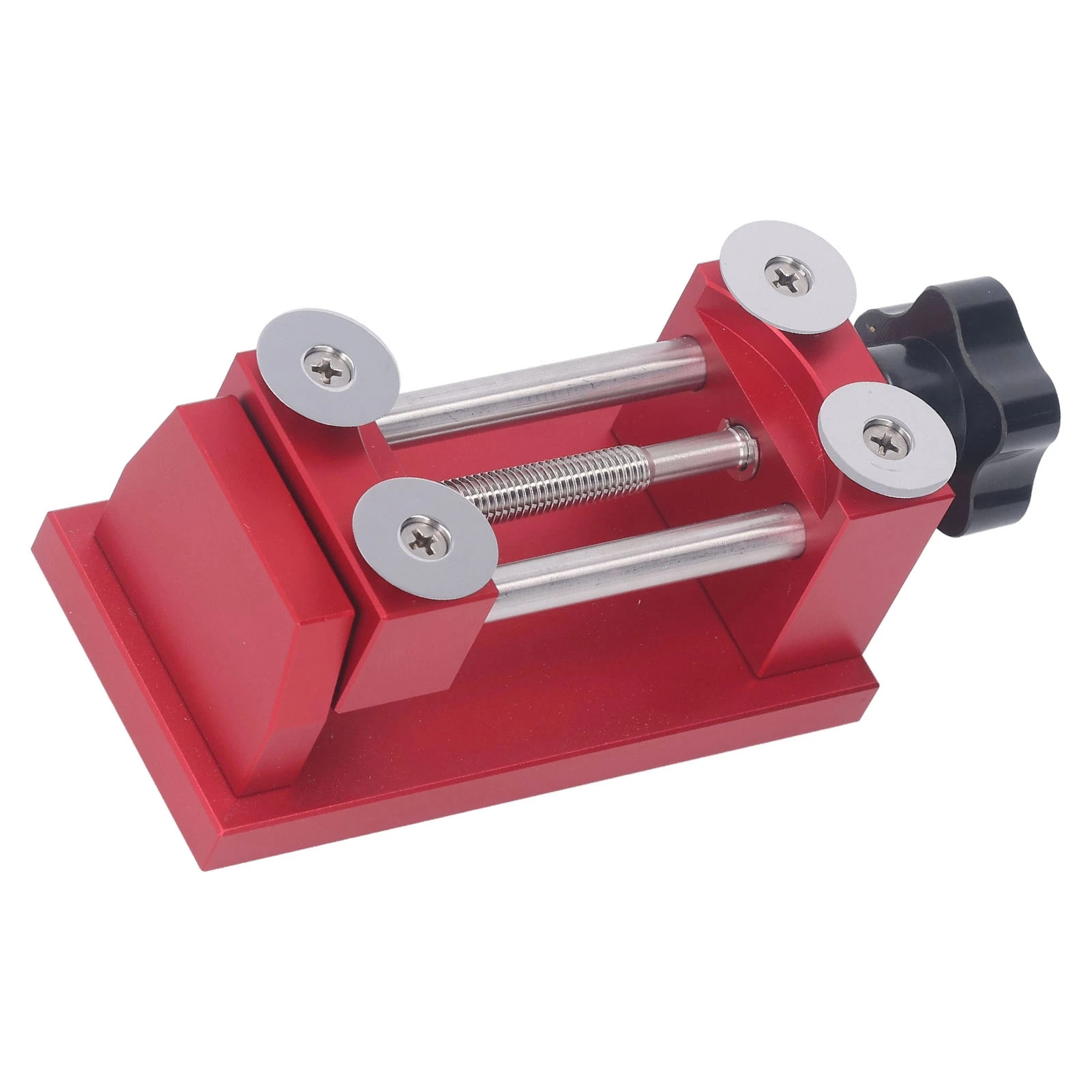 1Pcs 4 Round Blades Watch Bezel Remover Aluminum Alloy Knurled Knob Watch Case Removal Tool Stainless Steel Screws 25-40mm
