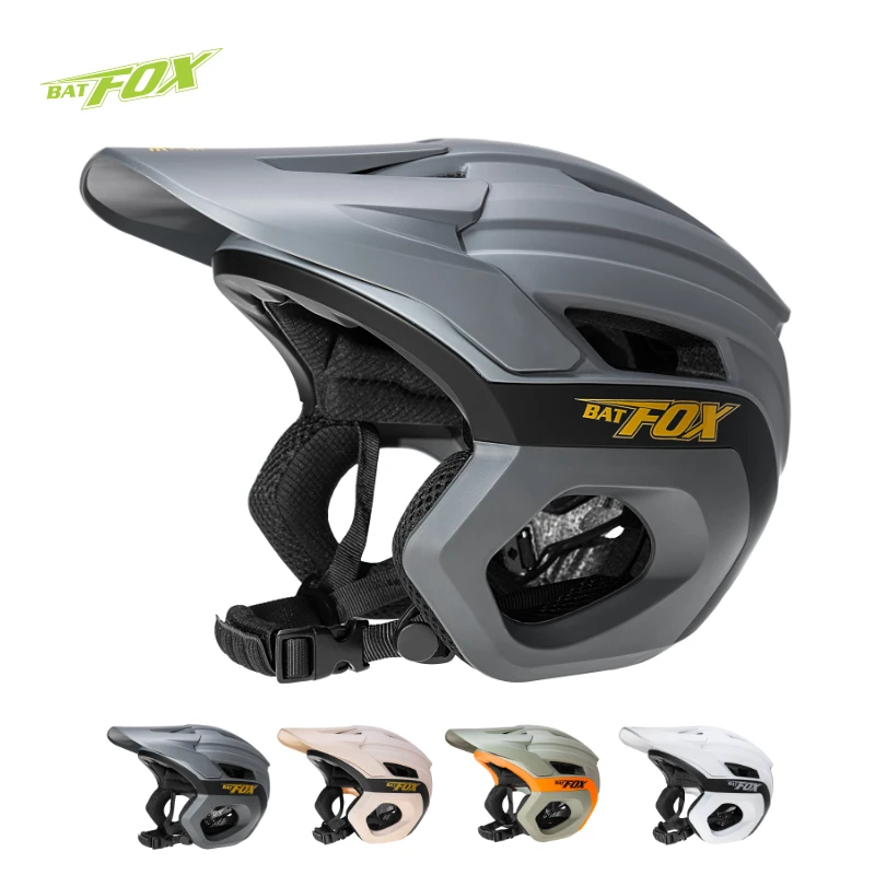

BATFOX Новый 3/4 шлем для взрослых, шлем для горного велосипеда, регулируемый размер, чехол для ушей для мужчин и женщин, велосипедный шлем MTB DH BMX
