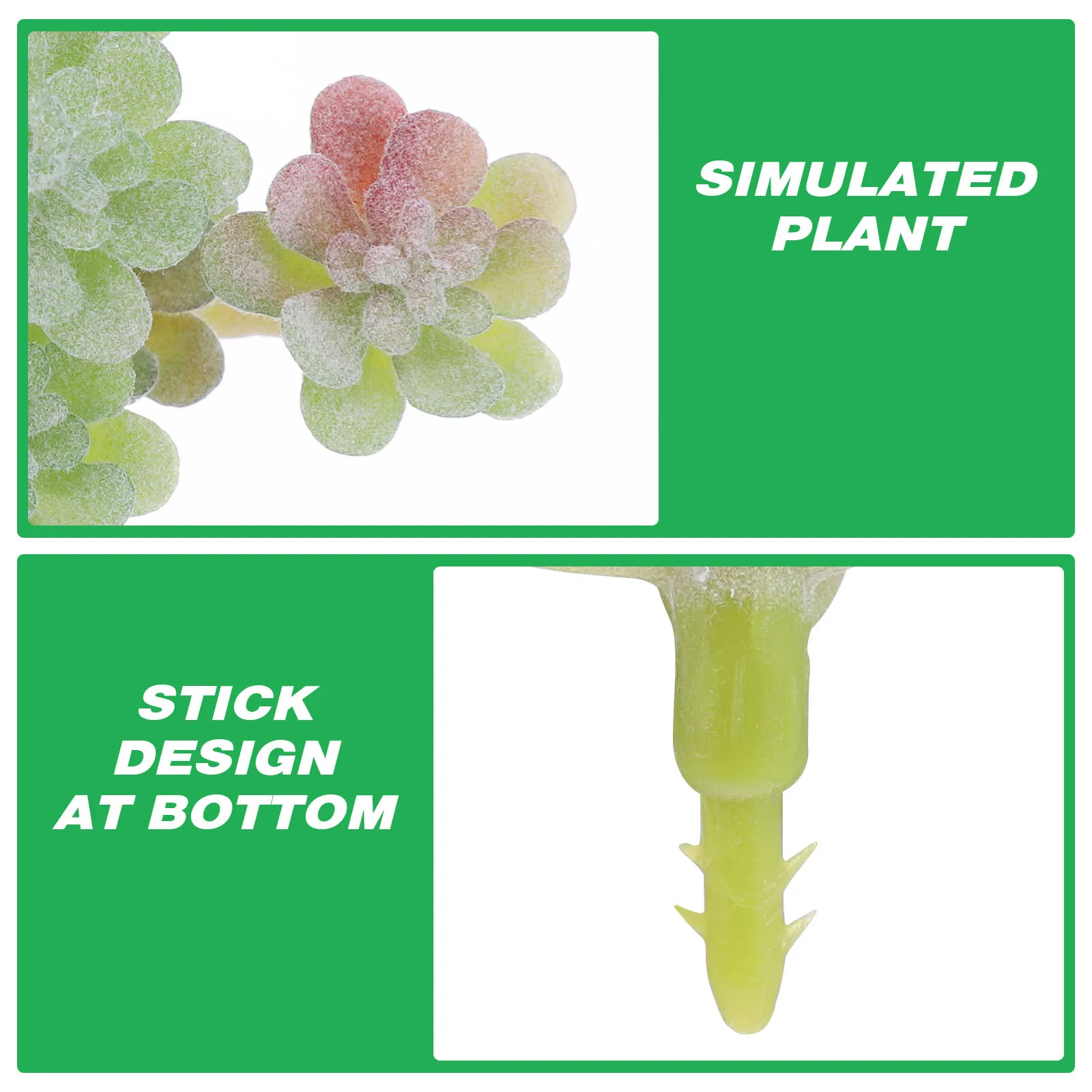 

6Pcs Artificial Succulents Unpotted Realistic Faux Succulents for Apartment Shop Office Display Mini Fake Plants DIY Vase